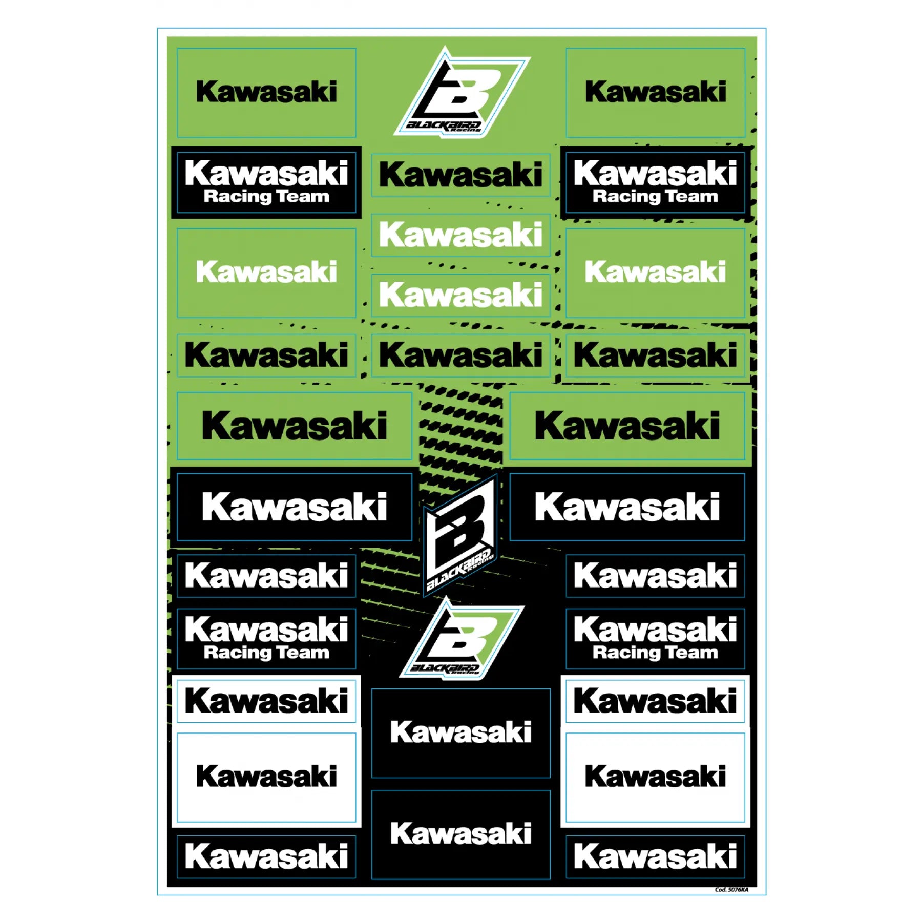 Blackbird Racing Sticker Sheets For Kawasaki
