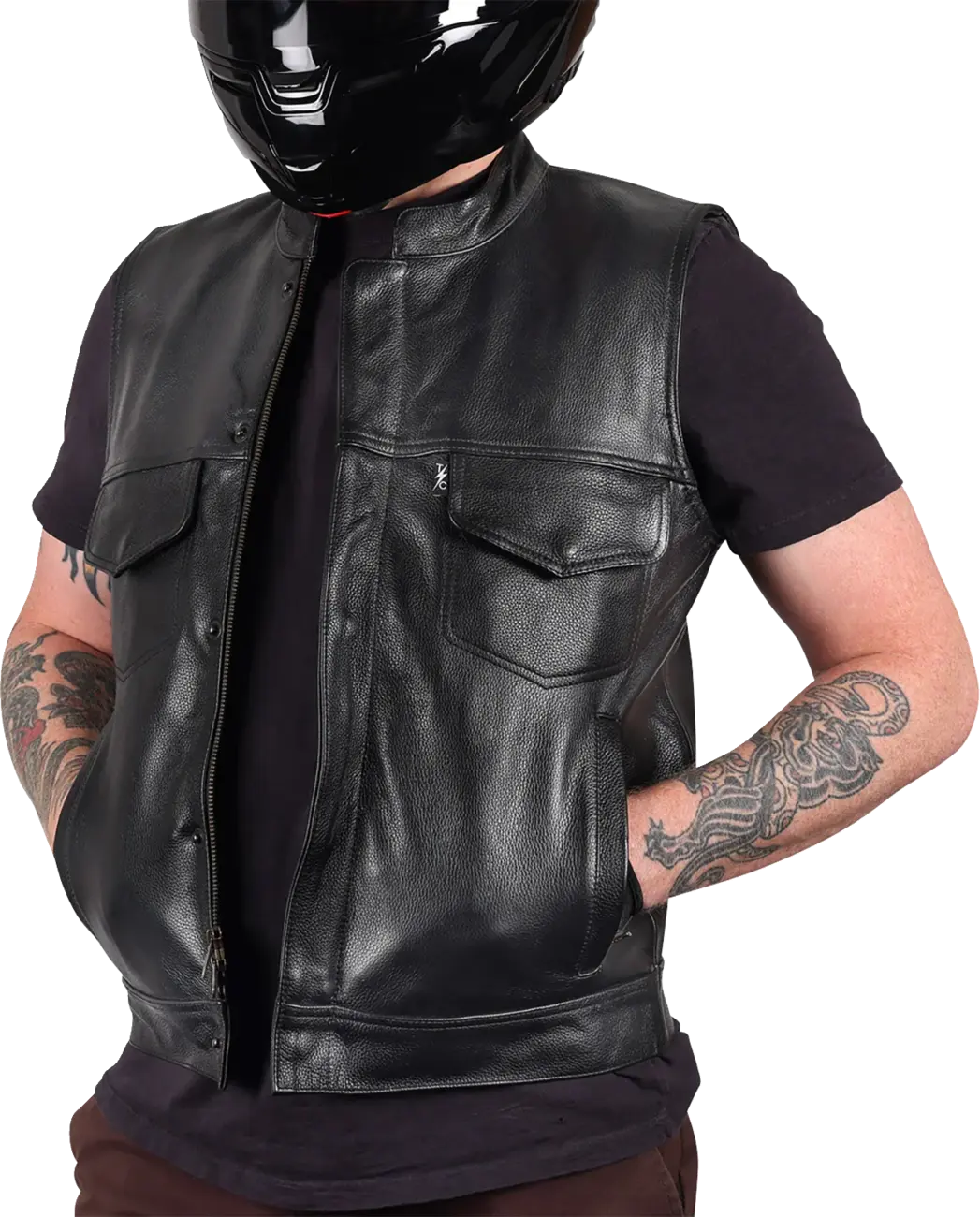 Thrashin Supply Co Mulholland Leather Riding Vest