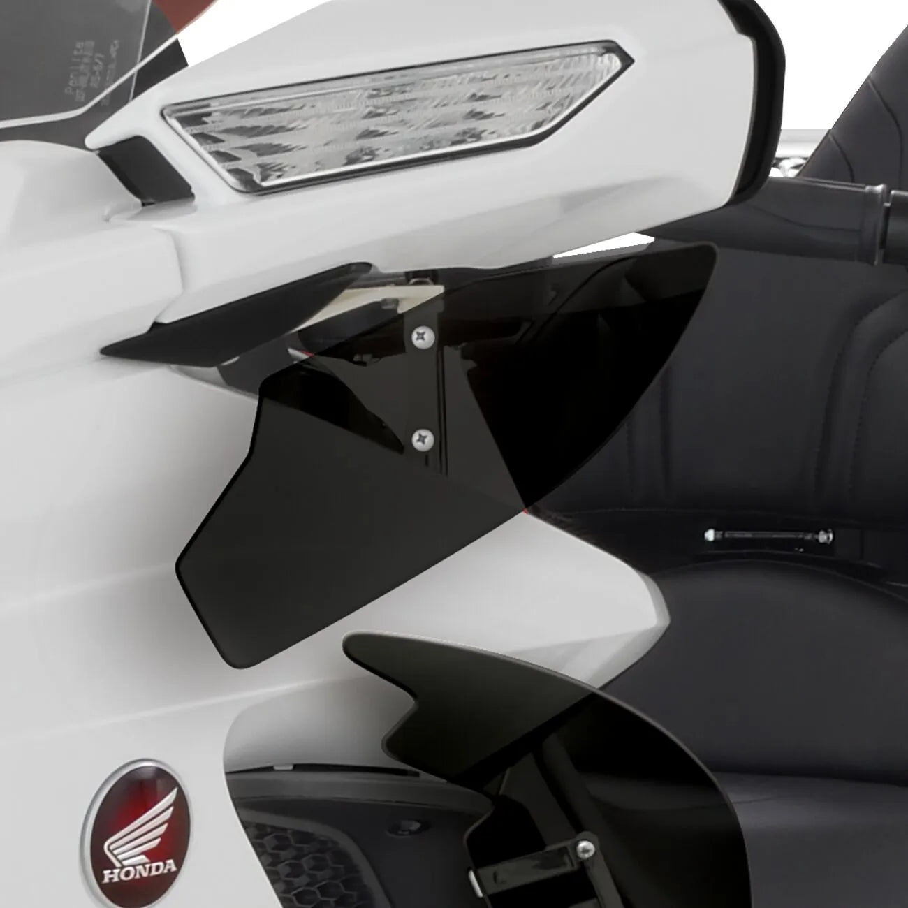 Show Chrome Upper Wind Deflectors