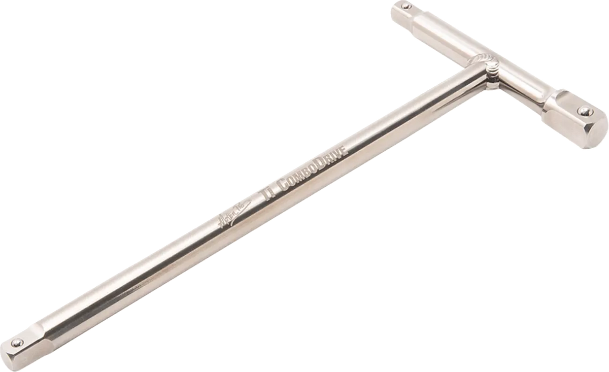 Motion Pro Ti Combo Drive Tool 1/4" 3/8" Silver Gray