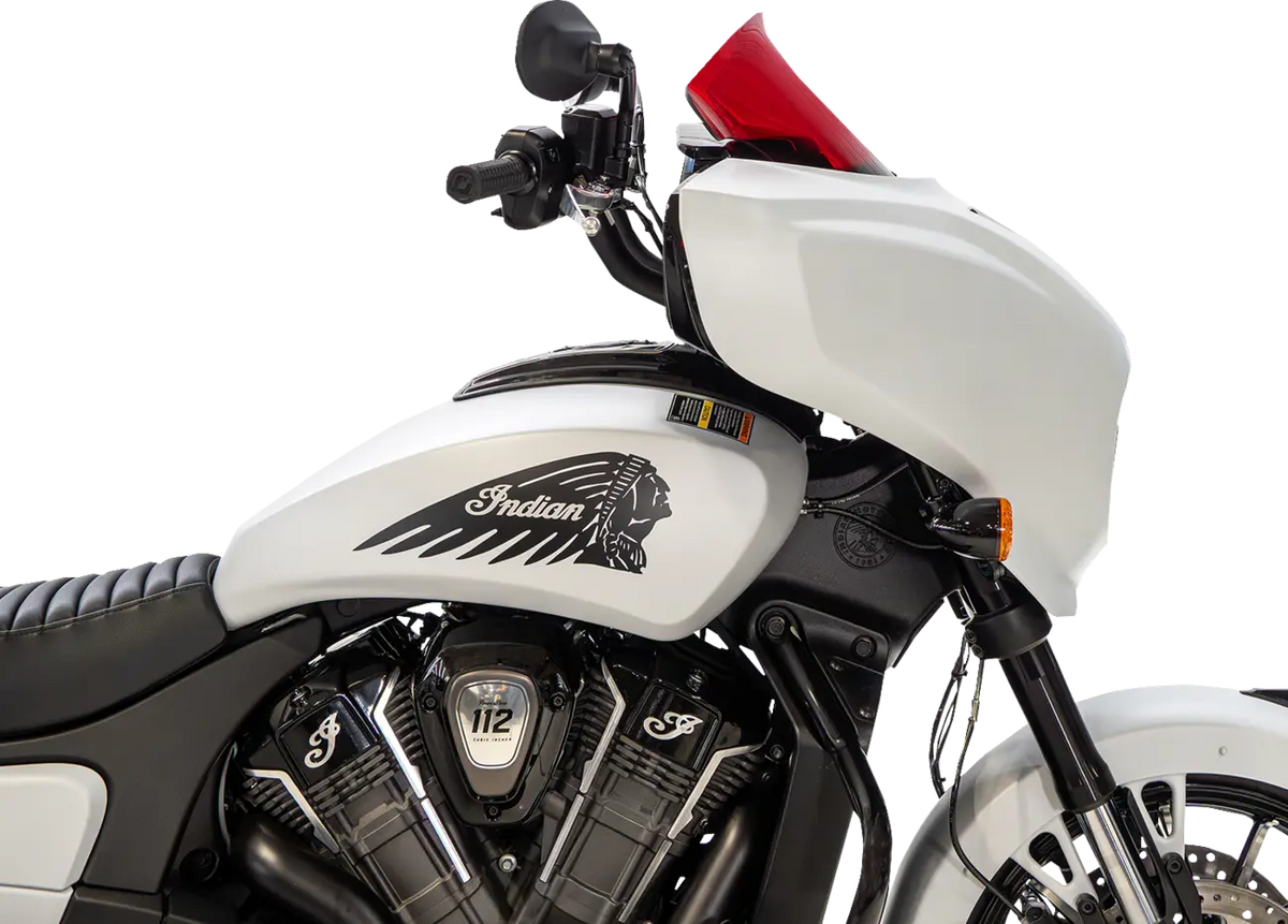 Klock Werks Kolor Flare Windshield 9" Red for Chieftain Powerplus