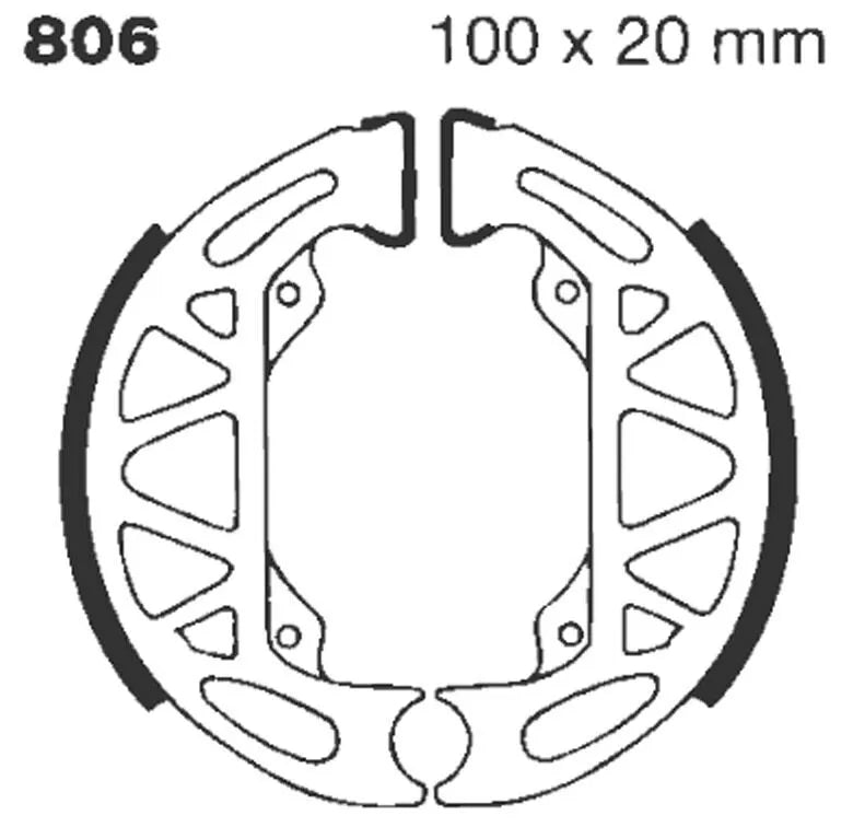 Ebc Standard BremseSko Med Organisk Base - Bag