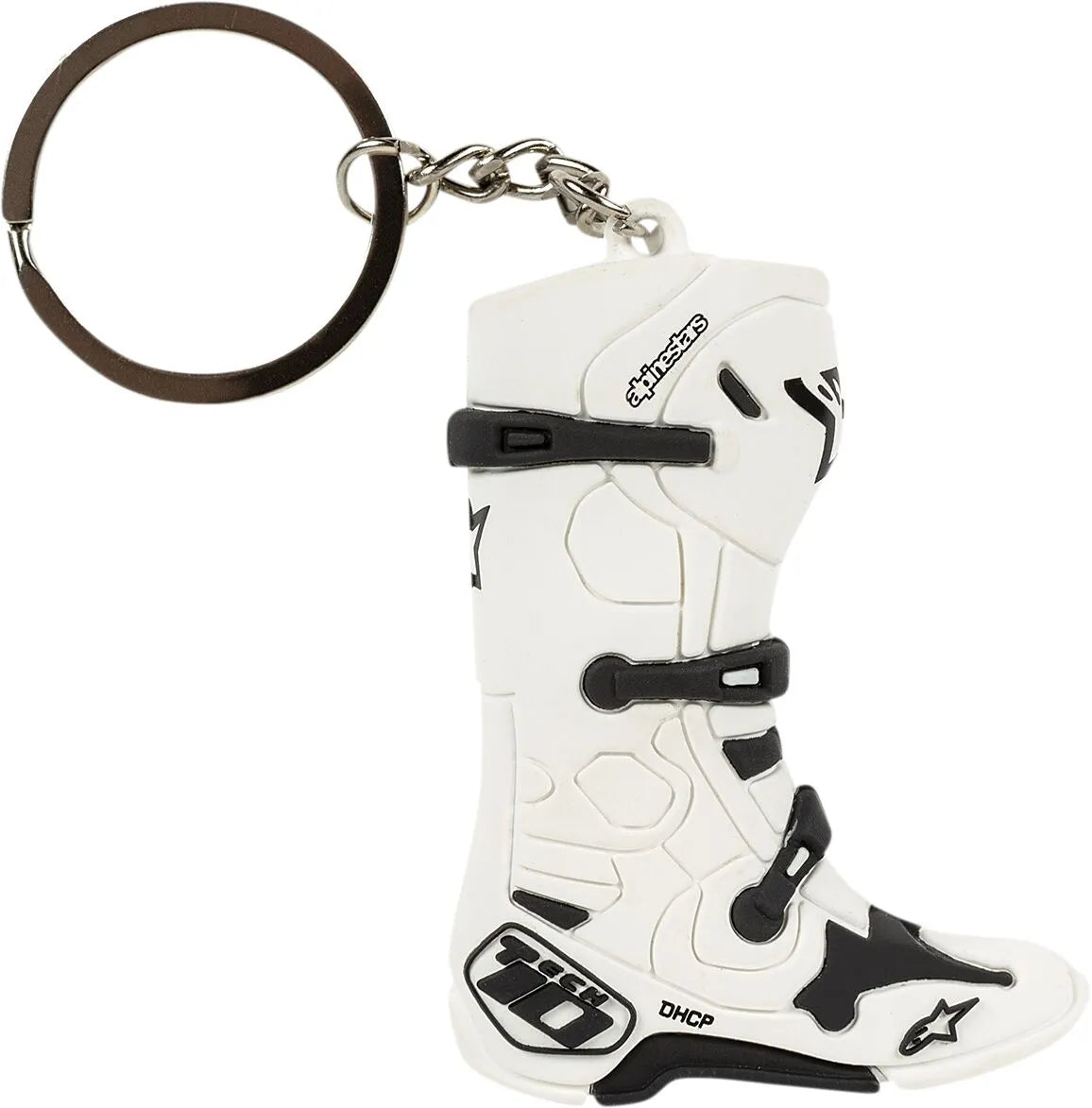 Alpinestars Tech 10 Boot Keychain White