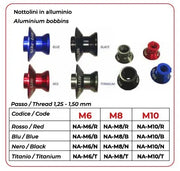 Bike Lift Aluminum Bobbins For Sport Bikes - Titanium