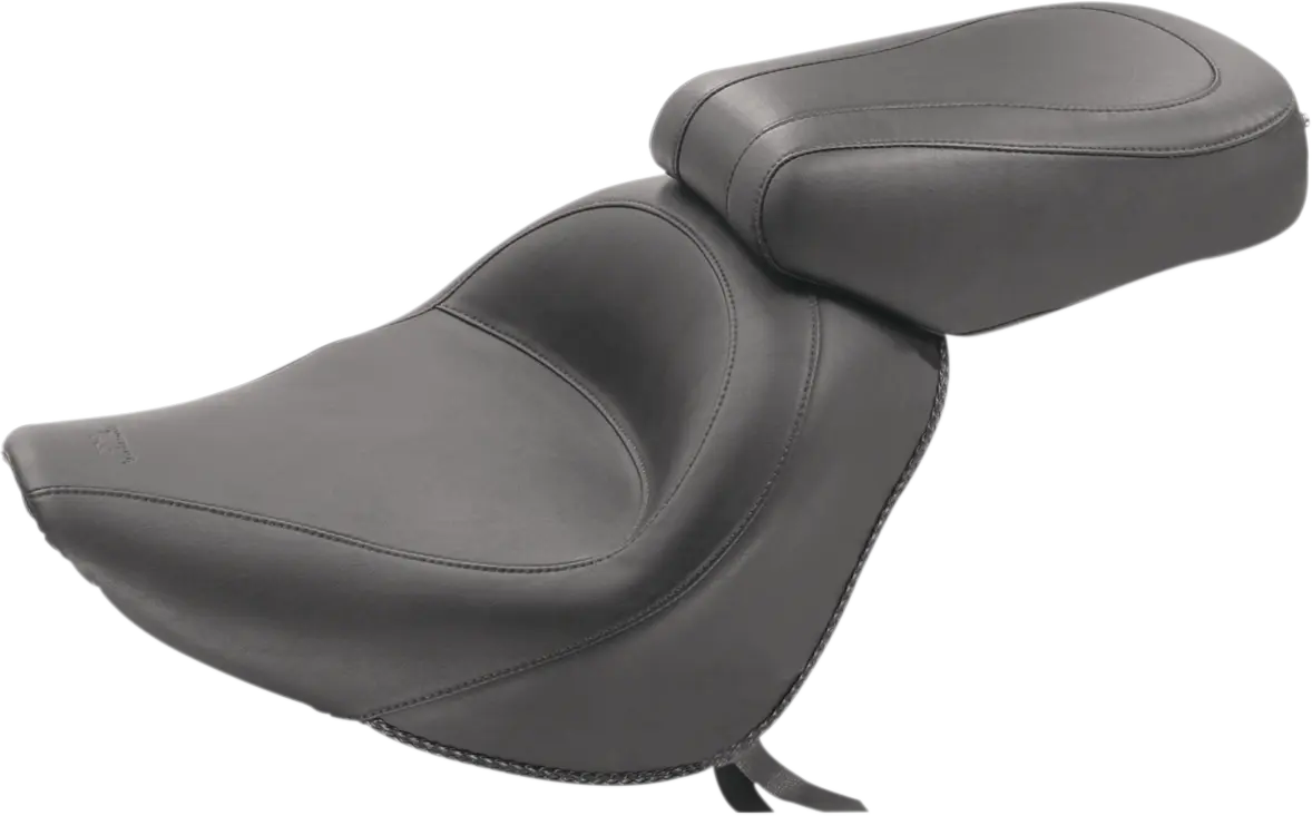 Mustang Solo Seat - Black Vinyl - For Harley Davidson