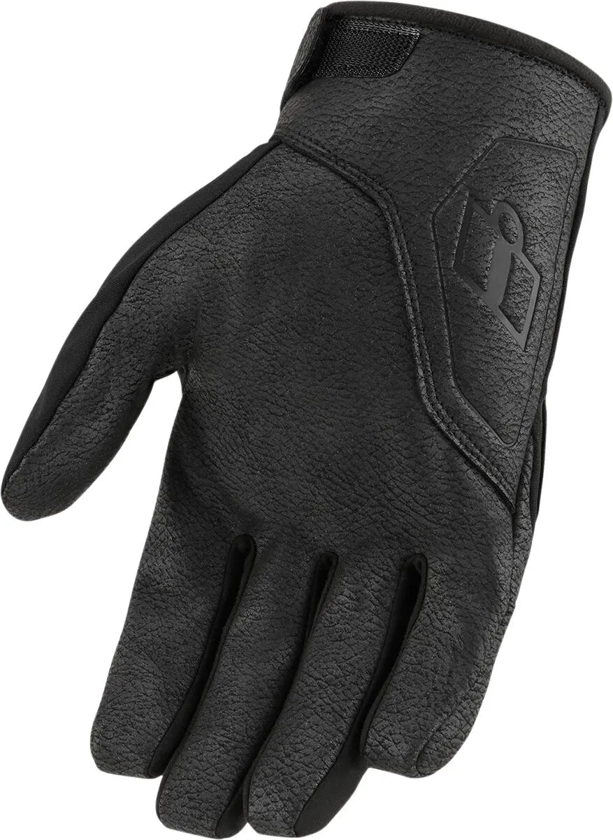 Icon Pdx3 Waterproof Motorcycle Riding Gloves - Black