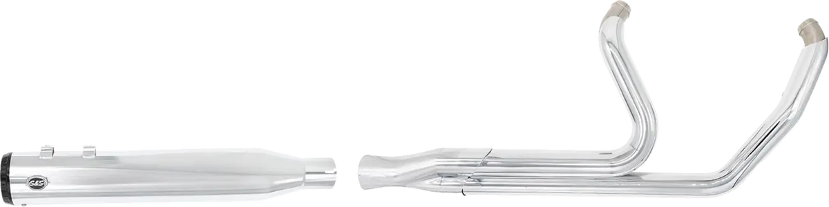 S&S Cycle GNX 2:1 Chrome Exhaust 4-1/2" for H-D Touring 17-25