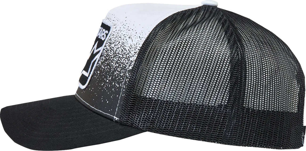 Alpinestars Gravel Trucker Hat Curved Bill Snapback Black/White