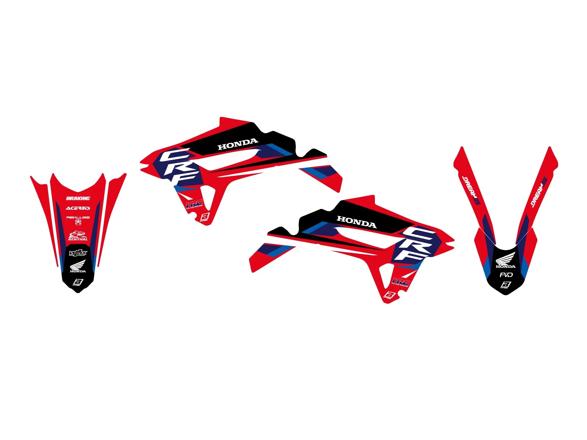 Blackbird Racing Dream 5 Graphic Kit For Honda
