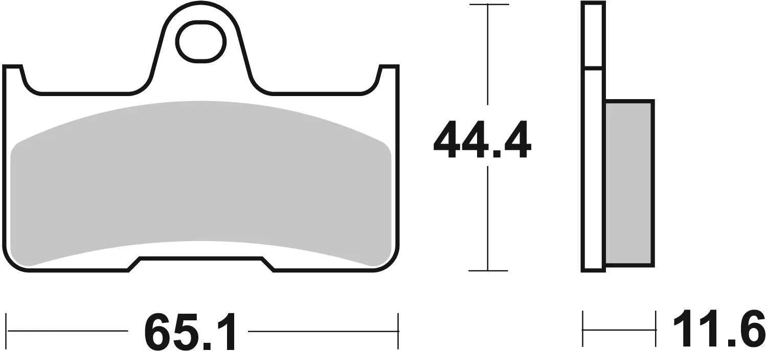 Sbs Si Offroad Sintrede Bremseklodser - Bag
