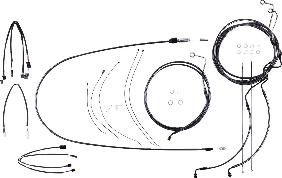 Magnum Shielding Black Pearl Handlebar Installation Kit for Ape