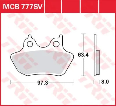 Trw Sv Series Sintered Brake Pads For Front Brake - Front