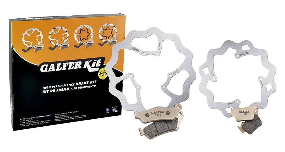 Galfer Oem Replacement Wave Rotor Brake Kit (Front & Rear) - Rear