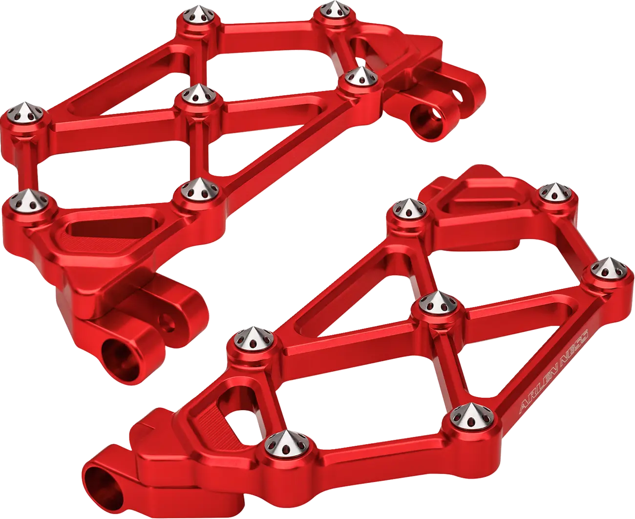 Arlen Ness Mini Diamond Floorboards - Red