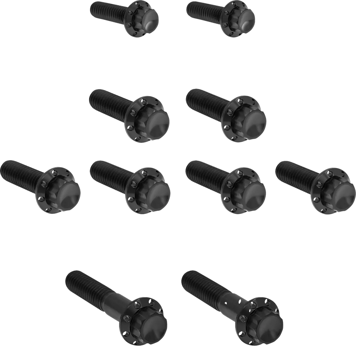 Arlen Ness Titanium 12-Point Bolt Kit Black TC 07-17 Trans Side