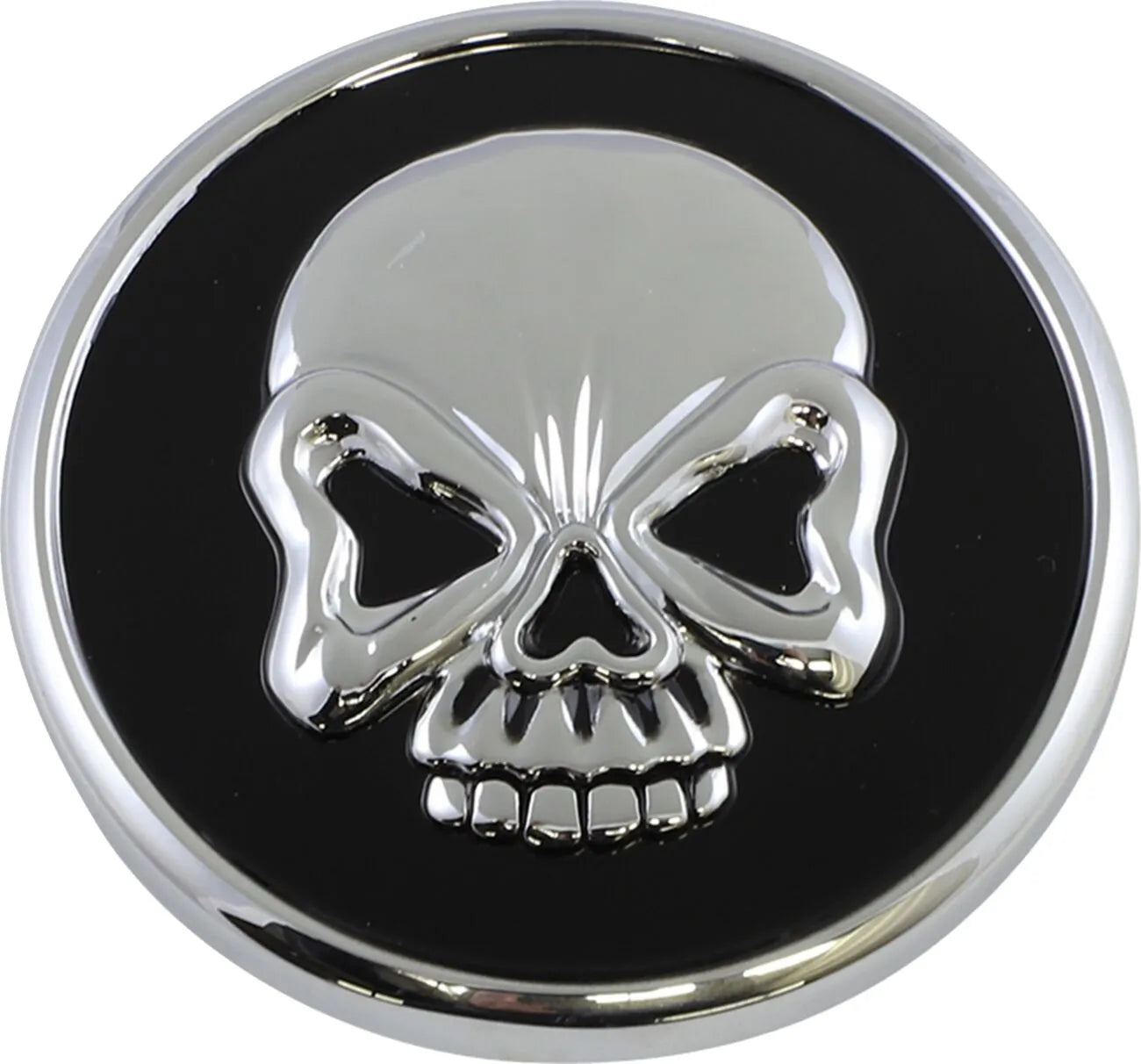 Drag Specialties Skull Gas Cap Black/chrome