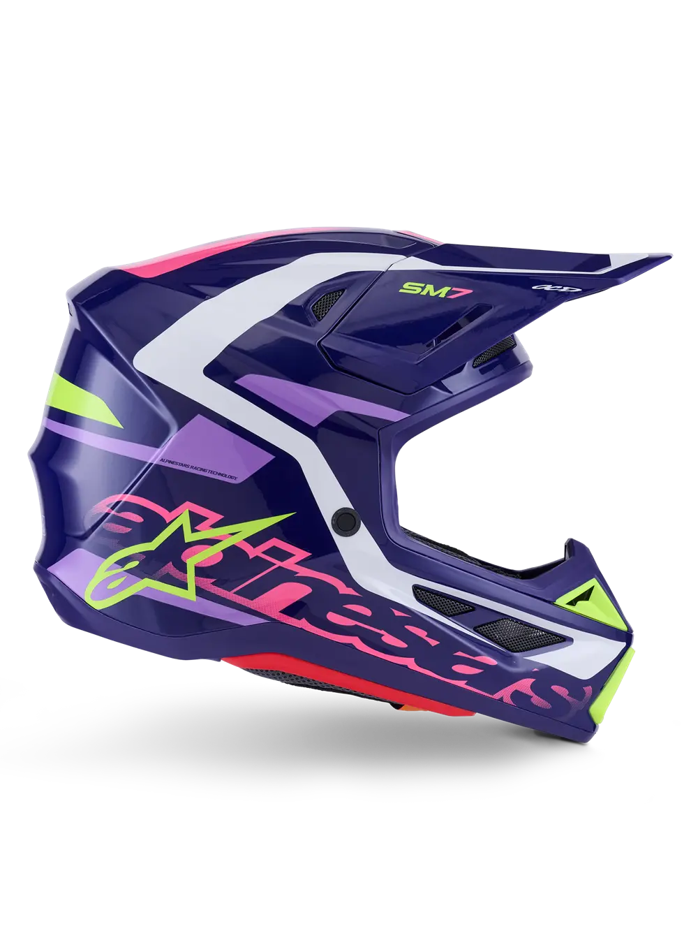 Alpinestars S-M7 Deed Helmet Purple/Pink