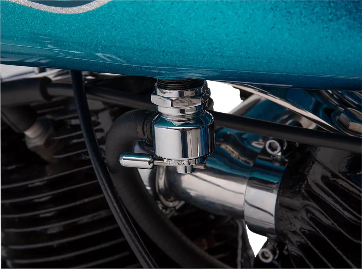 Pingel Power-Flo Smooth Chrome Fuel Valve 22mm Forward
