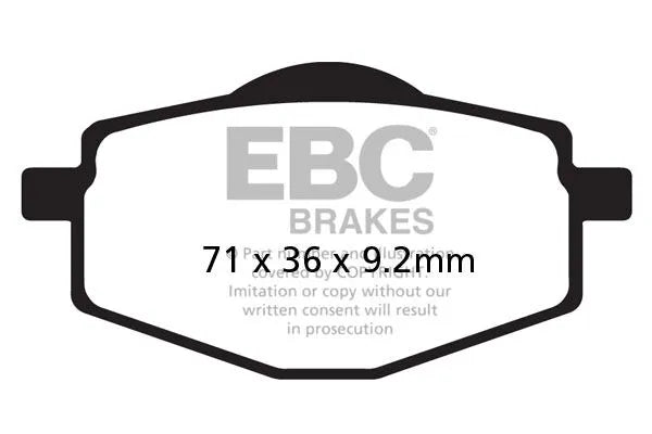 Ebc Sfa-hh Series Sintrede Scooter Bremseklodser - Foran & Bag