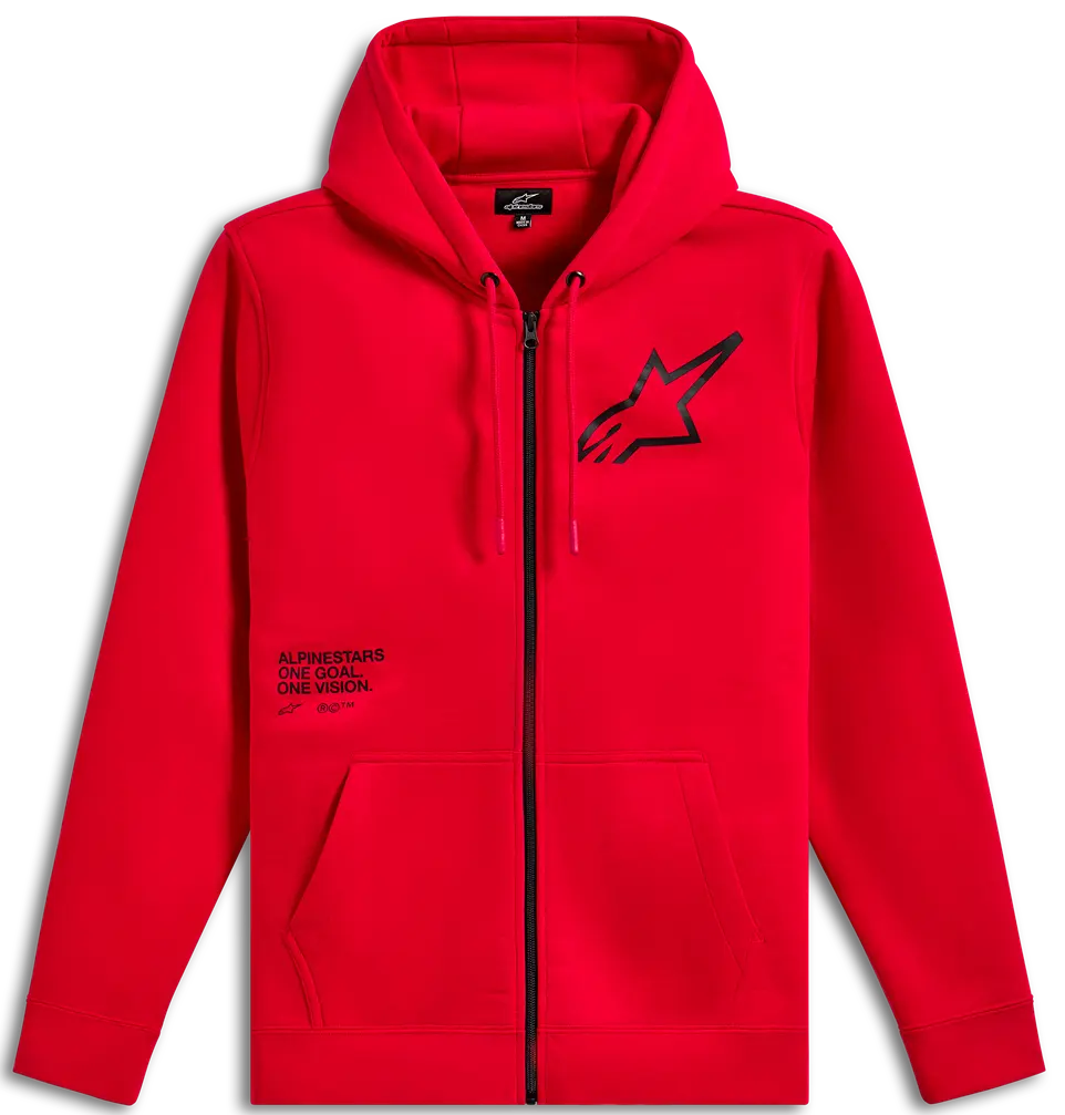 Alpinestars Transverse Zip Hoodie Red