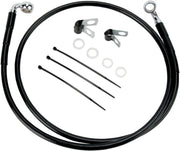 Drag Specialties Extended Brake Line Kit 47" Black Vinyl