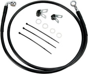 Drag Specialties Forlænget Sort Vinyl bremseslange kit