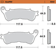 Moto-master Roadpro Sinter Bremseklodser Bag - Bag