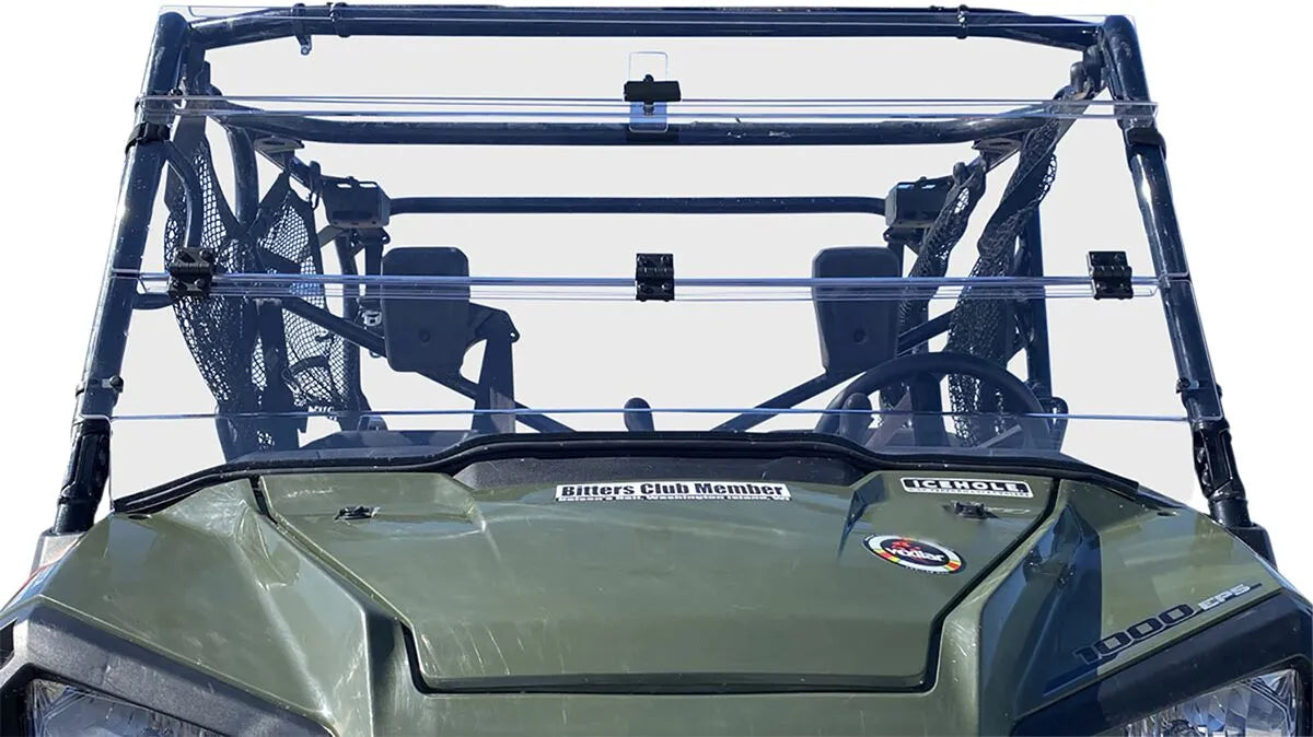 Moose Offroad Deluxe Full Folding Windshield