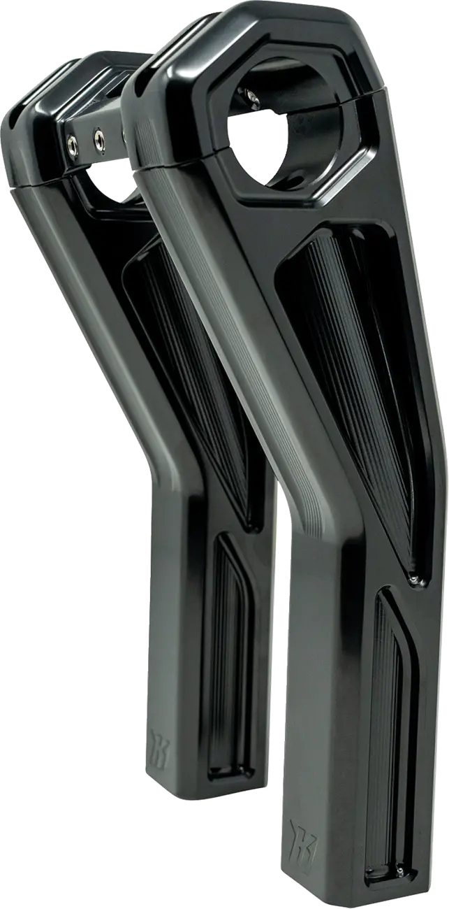 Kodlin USA Ascent Pro Pullback Risers 8" Gloss Black for Harley