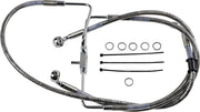 Drag Specialties Forlænget Bremse Slange 39" Rustfrit Stål Front