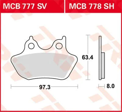 Trw Sv Series Sintered Brake Pads For Front Brake - Front