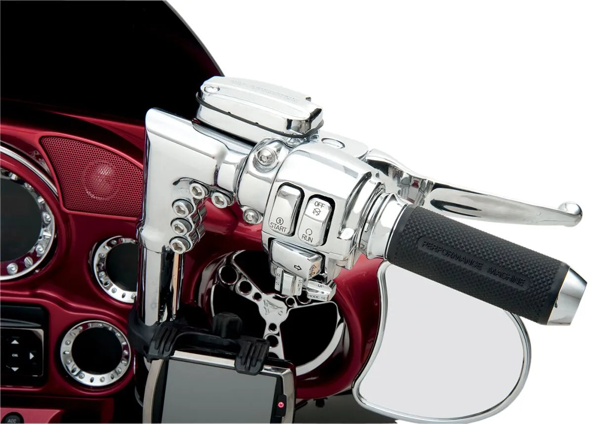 Drag Specialties Chrome Switch Cap Kit For Handlebars