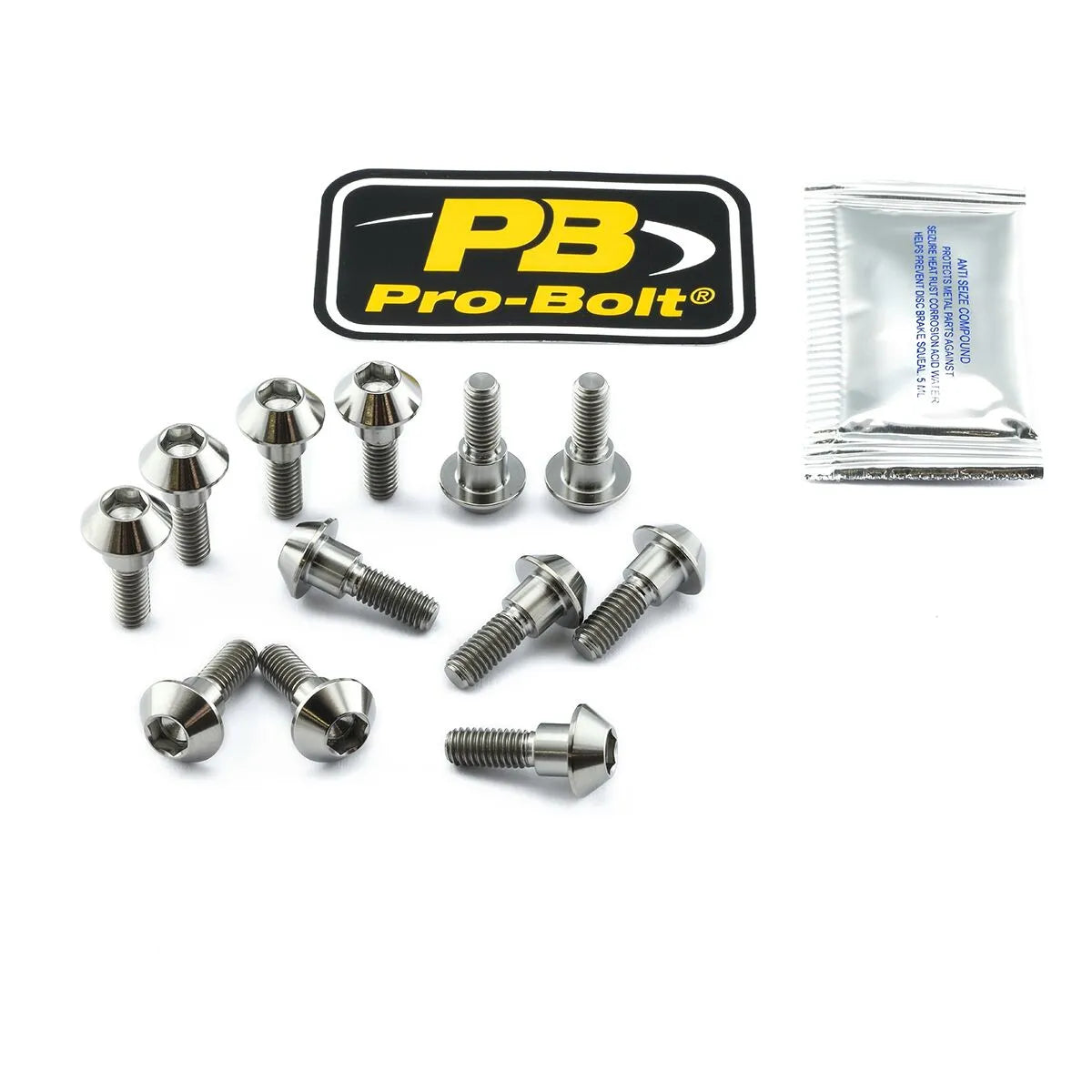 Pro Bolt Titanium Bremse Rotor Monteringsbolt Kit