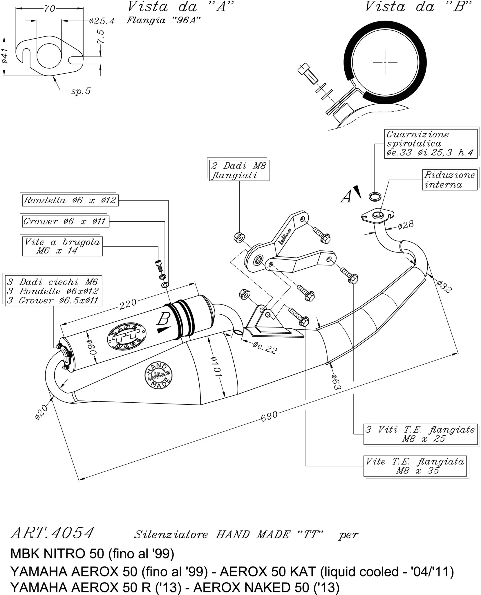 Leovince Hand Made Tt Full Exhaust System