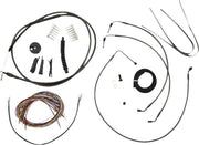 La Choppers Midnight Handlebar Cable/Brake Line Kit for 12"-14"