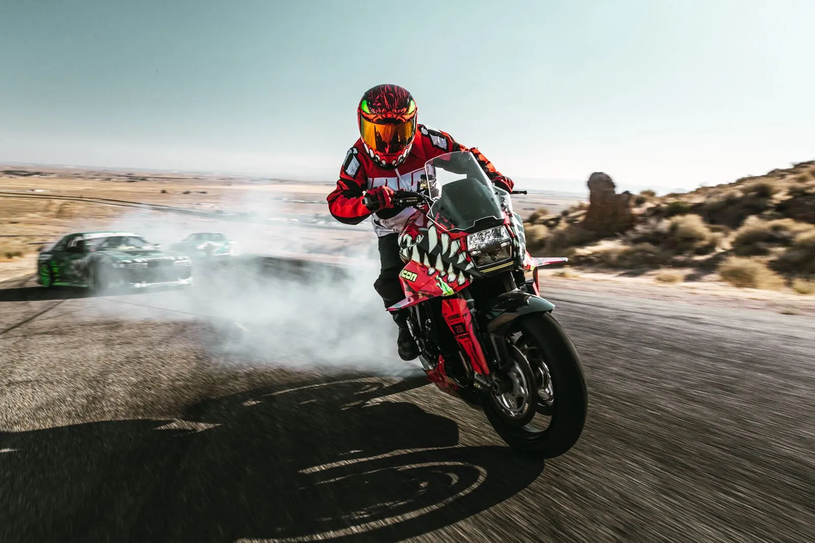 Icon Airform Retro Jacket - Black/Red/White