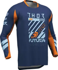 Thor Youth Launchmode Futura Jersey - Blue/Orange/Navy