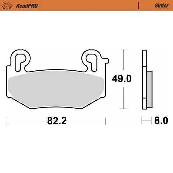 Moto-master Roadpro Sinter Brake Pad Front - Front