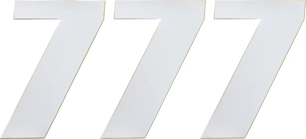 Moose Offroad Vinyl Race Numbers - 6" White Number 7