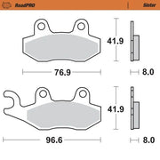 Moto-master Roadpro Sintrede Metal Bremseklodser - For & Bag