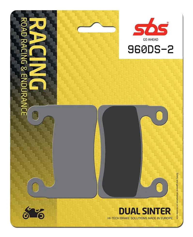 Sbs Ds Racing Dual Sintered Brake Pads - Front
