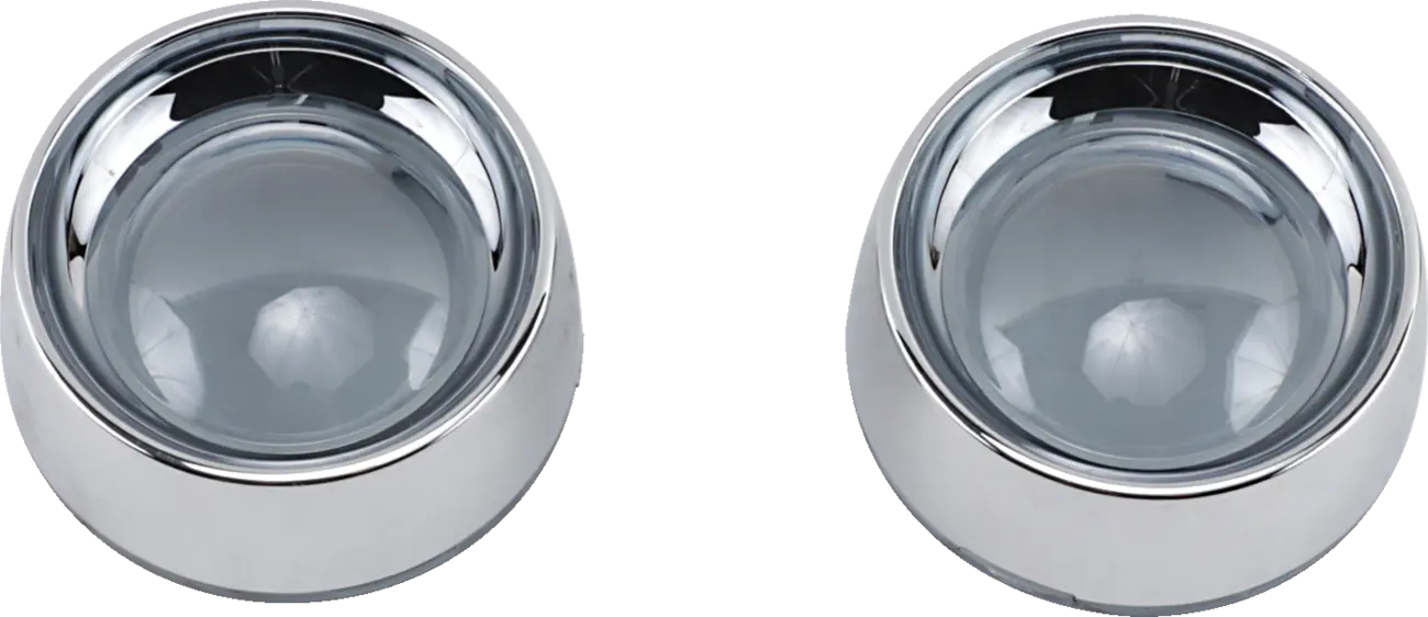 Kuryakyn Deep-dish Bezels - Bullet Turn Signals