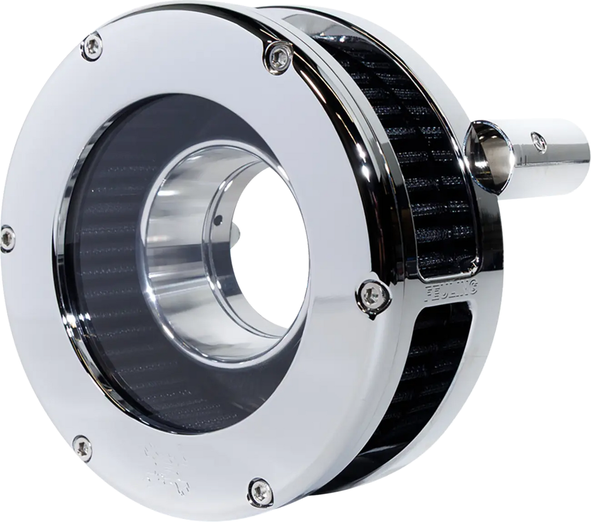 Feuling Parts Slim BA Air Cleaner Kit 2.375" H Chrome/Black Clear