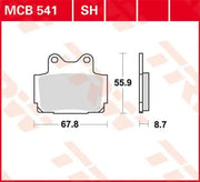 Trw All Round Sintrede Metal Bremseklodser - For & Bag