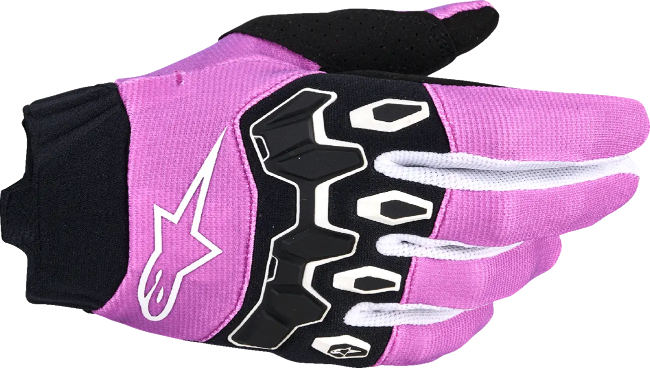 Alpinestars Stella Full Bore V2 Women's Mx Gloves - Black/White/Violet