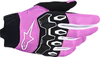 Alpinestars Stella Full Bore V2 Women's Mx Gloves - Black/White/Violet
