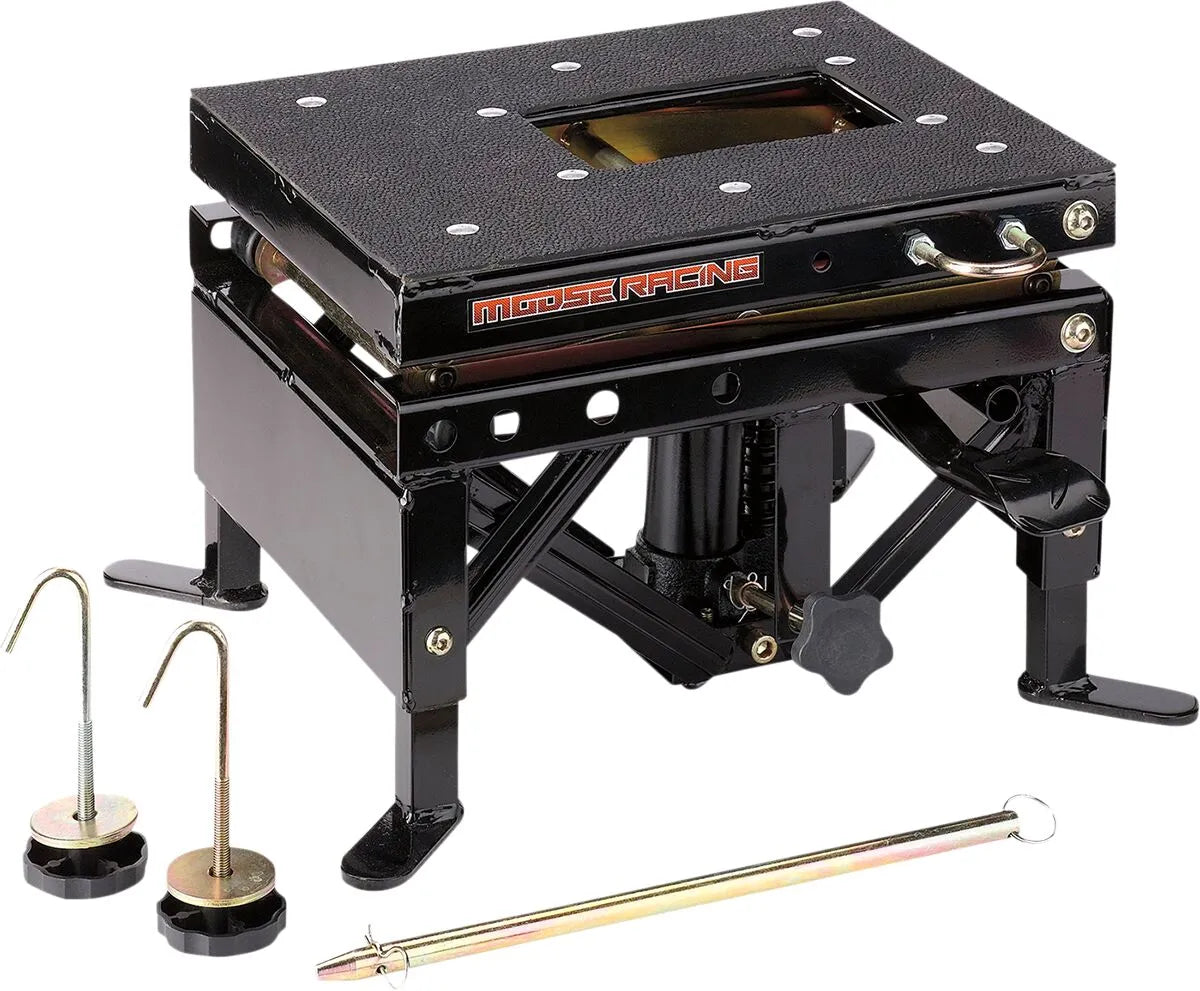 Moose Offroad Hard-Parts Hydraulic Scissor Lift Stand Black