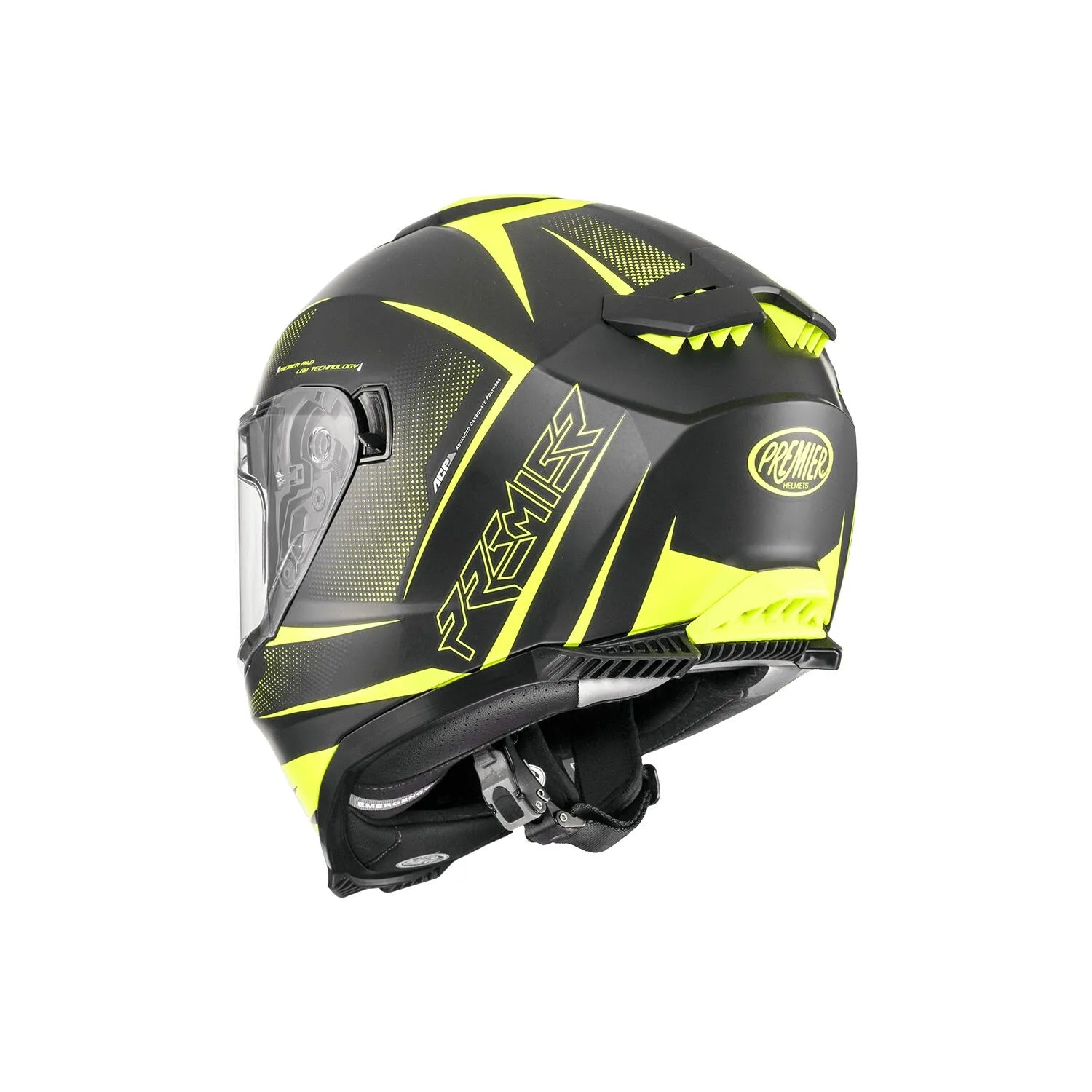 Premier Helmets Typhoon Fr Full Face Helmet Matte Black/yellow