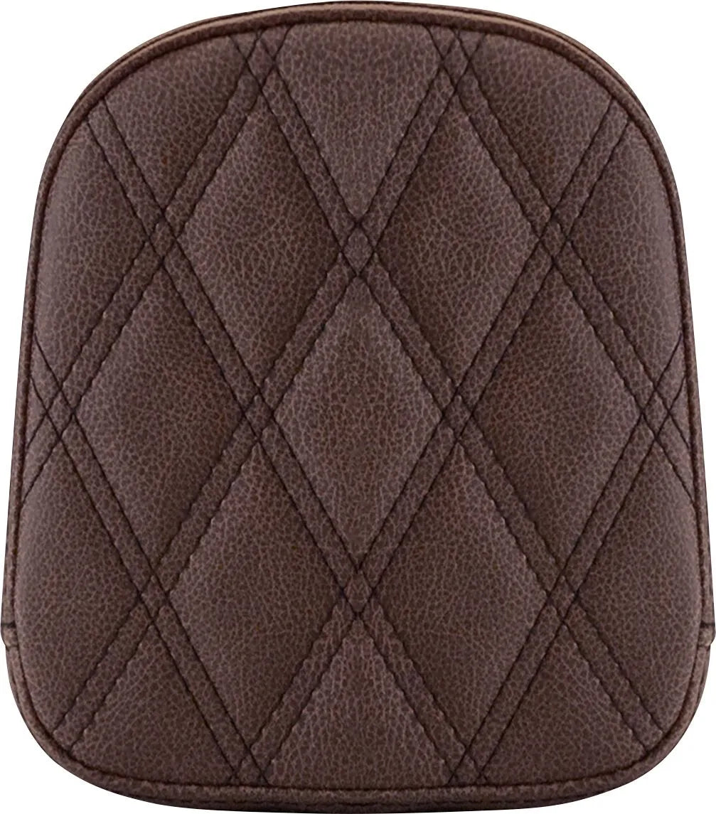Saddlemen Sissy Bar Pad - Brown Lattice Stitched
