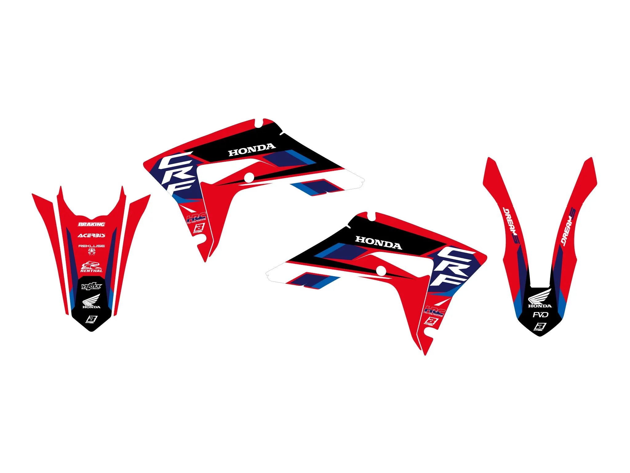 Blackbird Racing Dream 5 Graphic Kit For Honda